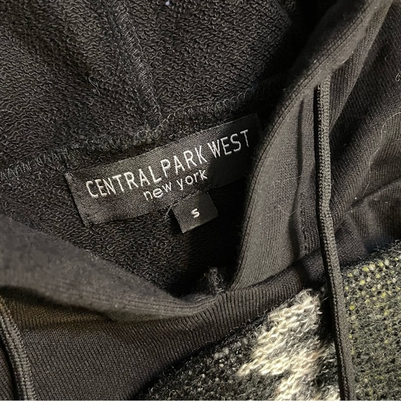 Central Park West | Black Hoodie Sweater Arms zig zag - Picture 8 of 10